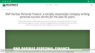 
                            7. About us — BNP Paribas Personal Finance