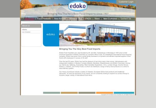 
                            10. About Us - Edoko - Bringing You The Very Best Food Imports since 1957