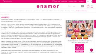 
                            5. About Us Enamor®