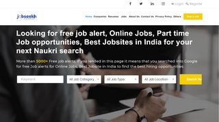 
                            11. About us - Free Job site, jobposting, naukri and job alert - Jobseekh