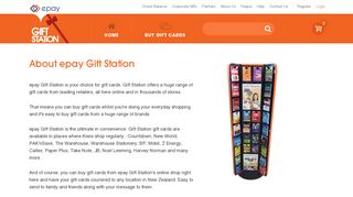 
                            2. About Us | Gift station | epay | NZ