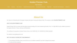 
                            9. About Us – Golden Premier Club
