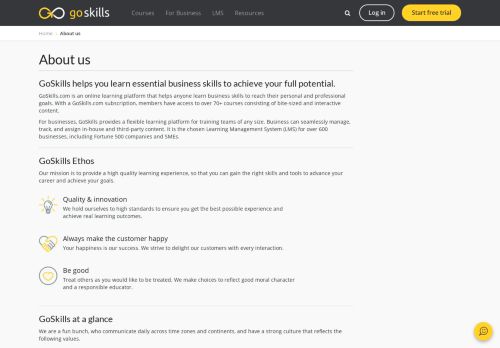 
                            11. About us | GoSkills - GoSkills.com