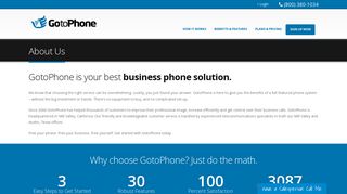 
                            3. About Us - GotoPhone : The easiest way to set up your office phone ...
