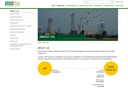 
                            6. About Us - IFFCO