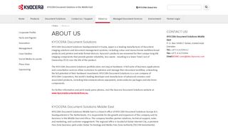 
                            8. ABOUT US | KYOCERA Document Solutions