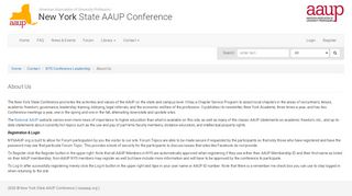 
                            13. About Us - New York State AAUP Conference