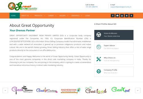 
                            7. About Us : Our Profile :: GREAT OPPORTUNITY SALESMART INDIA ...