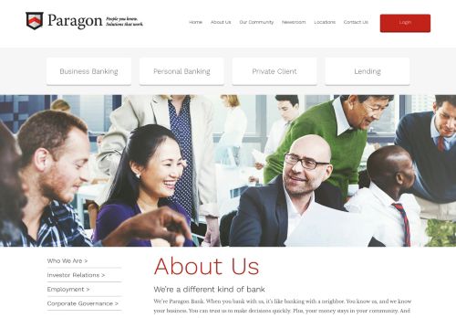 
                            13. About Us - Paragon Bank