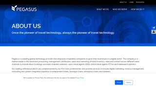 
                            4. About Us - Pegasus Solutions