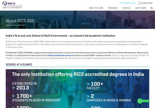 
                            4. About Us - RICS School of Built Environment, Amity University