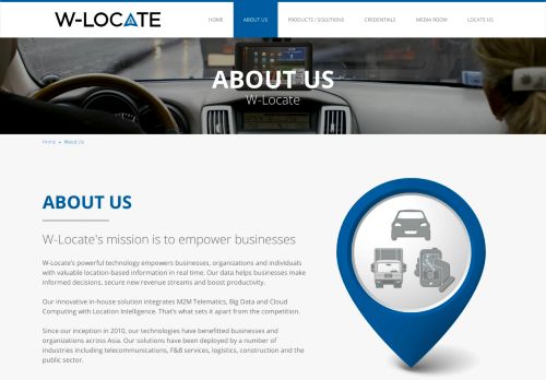 About Us - W-Locate - Fleet Management System