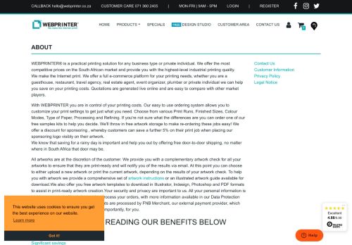 
                            12. About us - Webprinter