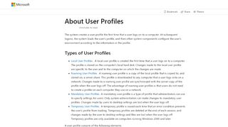 
                            1. About User Profiles (Windows) - MSDN - Microsoft