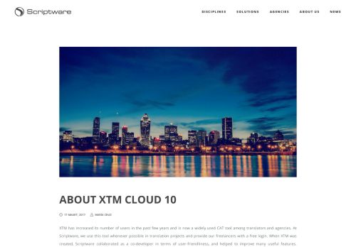 
                            12. About XTM Cloud 10 | Scriptware Translations