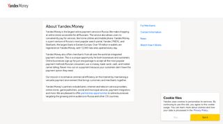 
                            1. About Yandex.Money - Яндекс.Деньги