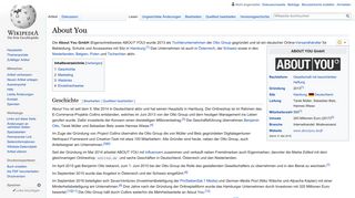 
                            6. About You – Wikipedia