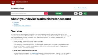 
                            9. About your device's administrator account - IU Knowledge Base