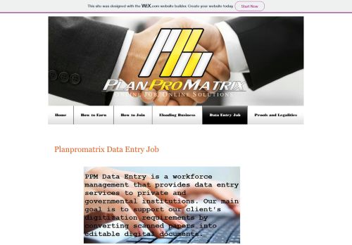 
                            12. aboutplanpromatrix | Data Entry Job