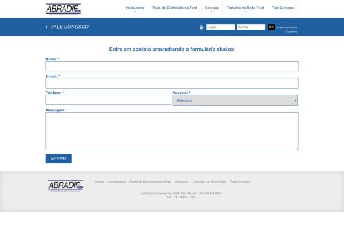 
                            4. ABRADIF - Fale Conosco
