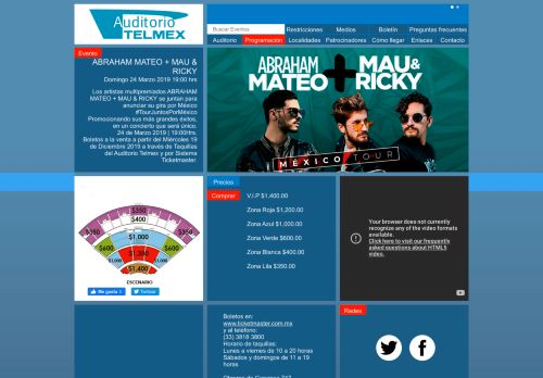 
                            12. ABRAHAM MATEO + MAU & RICKY | Auditorio Telmex