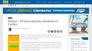 
                            13. Abrasel – PR lança aplicativo Abrafood em Curitiba