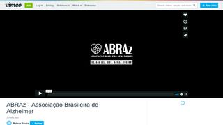 
                            13. ABRAz - Associação Brasileira de Alzheimer on Vimeo