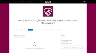 
                            10. ABRAz-PE: Associação Brasileira de Alzheimer Regional ... - Sympla