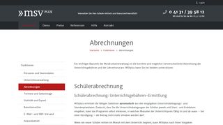 
                            5. Abrechnungen – MSVplus Musikschulverwaltung