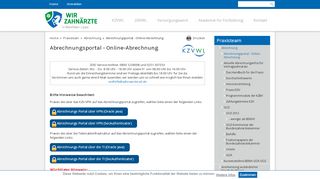 
                            9. Abrechnungsportal - Online-Abrechnung - Wir Zahnärzte in Westfalen ...