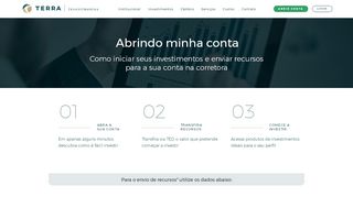 
                            5. Abrindo minha conta - Terra Investimentos