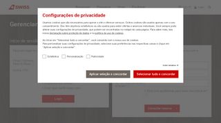 
                            12. Abrir reserva ou iniciar sessão |SWISS