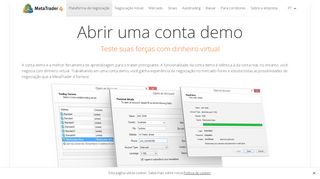 
                            8. Abrir uma conta demo no terminal MetaTrader 4