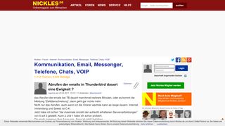 
                            13. Abrufen der emails in Thunderbird dauert eine Ewigkeit - Nickles.de