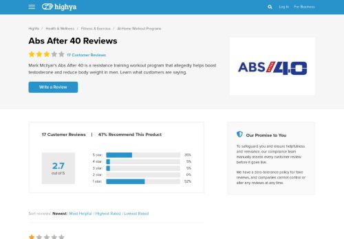
                            9. Abs After 40 Reviews - Is it a Scam or Legit? - HighYa