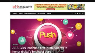 
                            4. ABS-CBN launches first Push Awards to honor digital's brightest stars ...