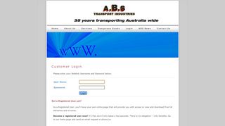 
                            9. ABS Login Page - ABS Transport