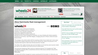 
                            10. Absa fast-tracks fleet management | Wheels24