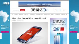 
                            5. Absa takes free Wi-Fi to township mall