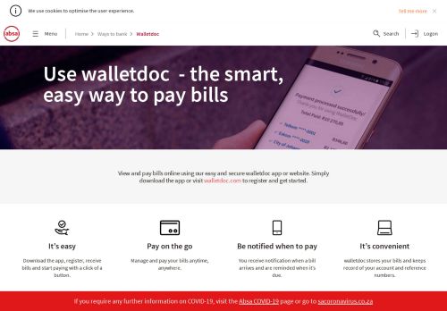 
                            4. Absa | Walletdoc is the smart and easy way to pay bills
