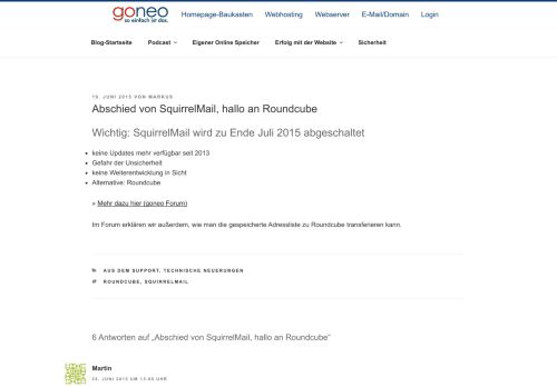 
                            4. Abschied von SquirrelMail | goneo Blog