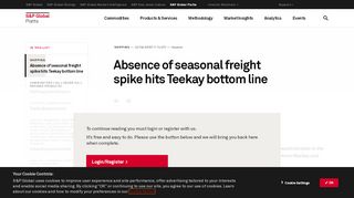 
                            13. Absence of seasonal freight spike hits Teekay bottom line | S&P ...