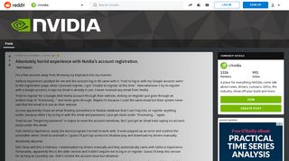 
                            11. Absolutely horrid experience with Nvidia's account registration ...