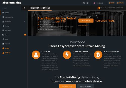 
                            6. AbsolutMining.com | Bitcoin Cloud Mining