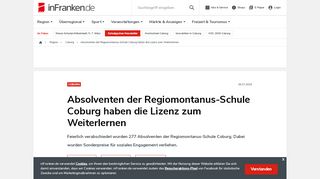 
                            9. Absolventen der Regiomontanus-Schule Coburg haben die Lizenz ...