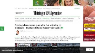 
                            13. Abstandsmessung an der A4 wieder in Betrieb - Bußgeldstelle wird ...