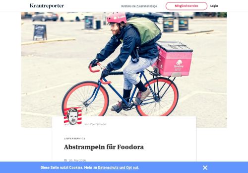 
                            9. Abstrampeln für Foodora - Peer Schader, Krautreporter