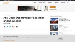 
                            11. Abu Dhabi Department of Education and Knowledge (ADEC) - Zawya