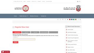 
                            4. Abu Dhabi Police - e-Services System - Register New User