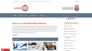 
                            5. Abu Dhabi Police GHQ - e-Services - Home